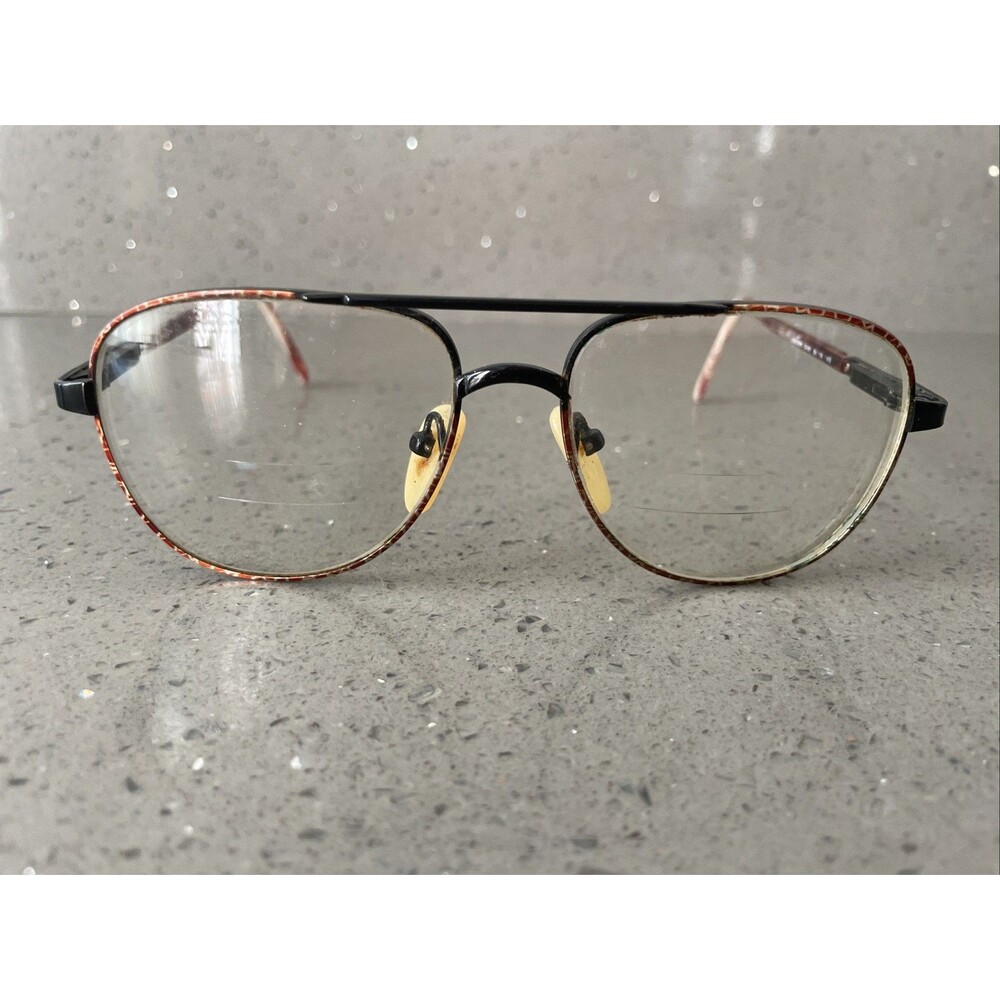 Voyager Eye Glasses Eyeglasses Frames ONLY Brown Demi 56-16-145 Aviator full rim
